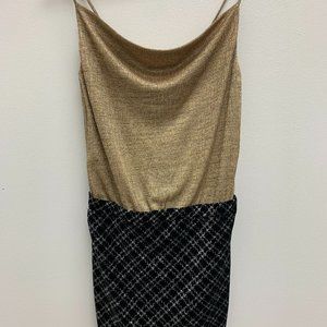 GOLD & BLACK DRESS